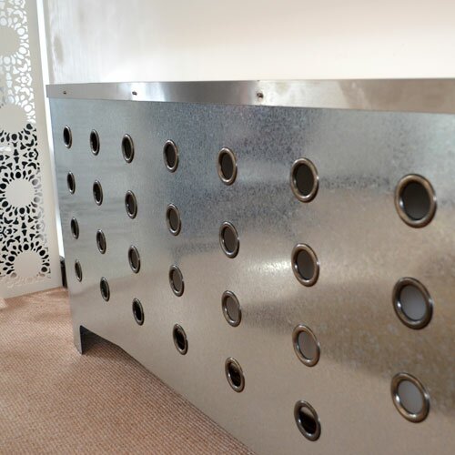 Galvanised radiator covers in London custom made