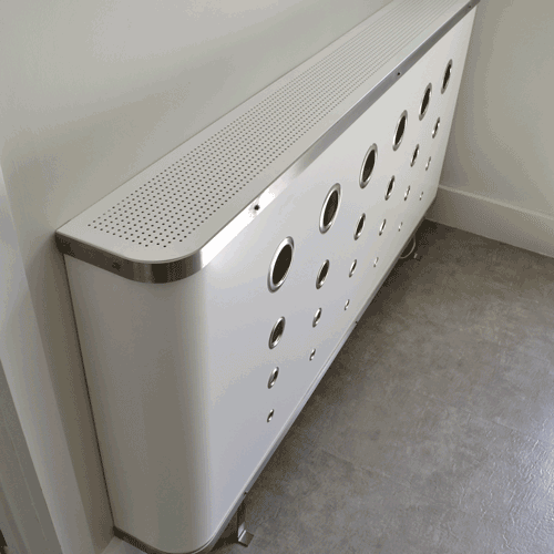 Before and after Deco radiator covers