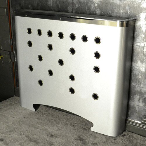 Matrix style CASA Fall galvanised bespoke radiator covers