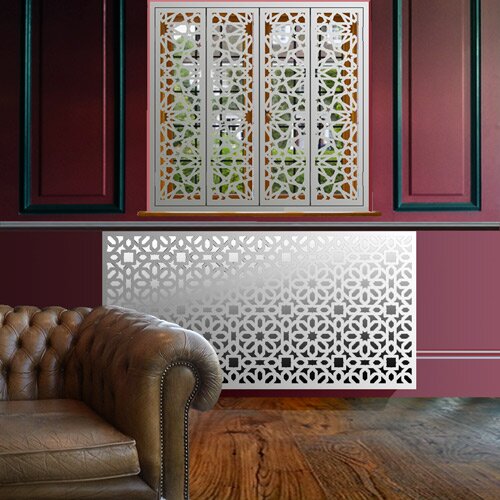 arabic style radiator cover with mirror