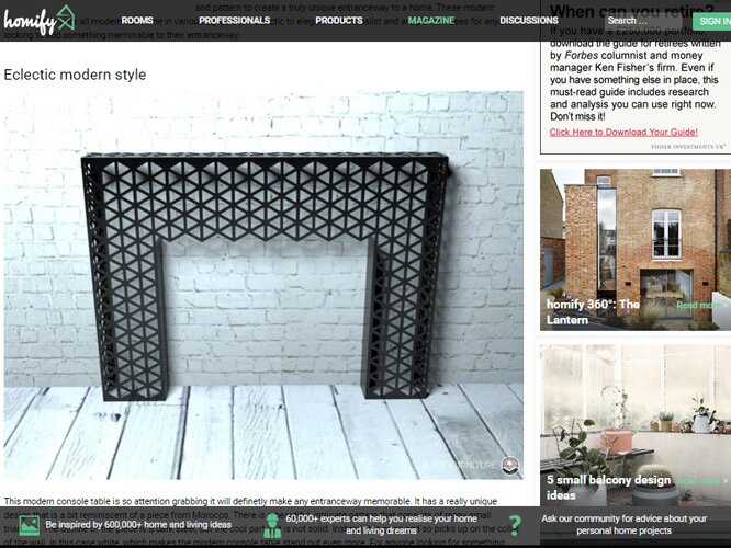 Top 10 console tables as featured on homify