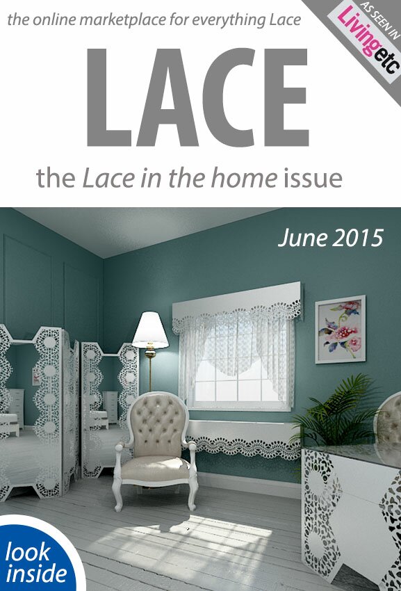 lace magazine featuring console tables and dining tables