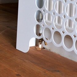How to hide radiator valves and pipes
