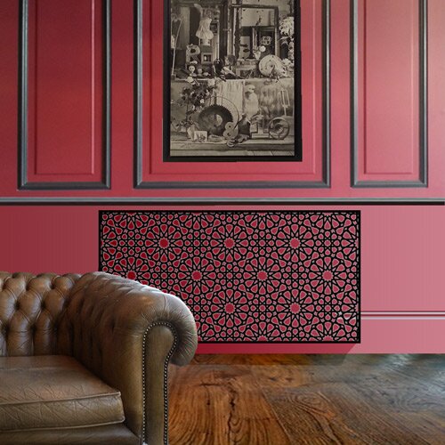 red wall persian radiator covers mesh style