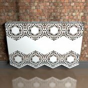 Manchester Lace Fancy metal radiator covers from Lace Furniture