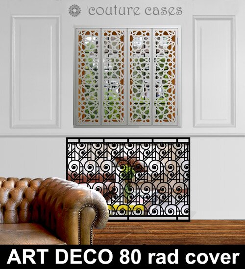 Art DECO Swirls mirror radiator cover