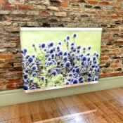 Enrygium Blue Thistles radiator covers by Couture Cases