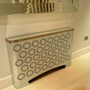 CASA galvanised radiator cover with false eyelets