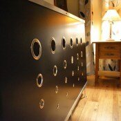 Black Art DECO radiator covers from Modern Radiator Covers