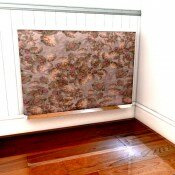 Floating floralsWall mounted radiator covers by Alexandra Austin