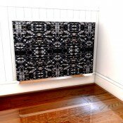 Futuristic Twists Wall mounted radiator cabinets by Alexandra Austin