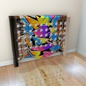 Original Graffiti radiator covers from Modern Radiator Covers