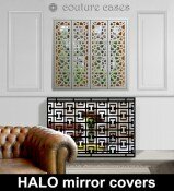 Modern mirror radiator covers in Halo design