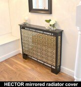 HECTOR BRASS MIRROR radiator cover and console table