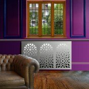 Moroccan Minaret radiator covers with mirrors