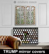 Modern mirror radiator covers in Trump design