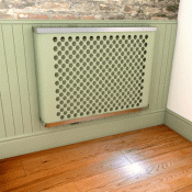 YOYO GEO Duck Egg Green radiator cabinets