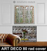art deco mirror radiator cover and console table