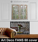 art deco fans mirror radiator cover and console table