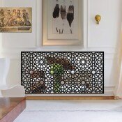 Islamic black mirror radiator covers